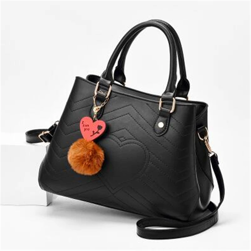 21CLUB Brand Fashion Hairball Strap Simple Women's Totes Shopping Party Wroking Purse Casual Women Messenger Bags Handbags | Багаж и