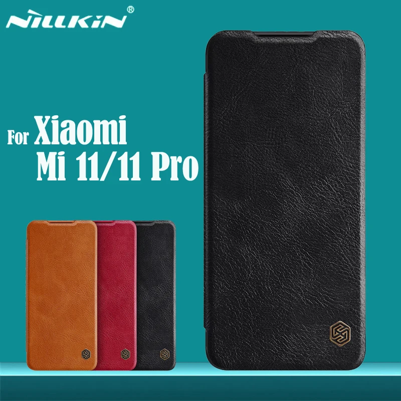 

Чехол-книжка для Xiaomi Mi 11 Pro, кожаный, с отделением для карт