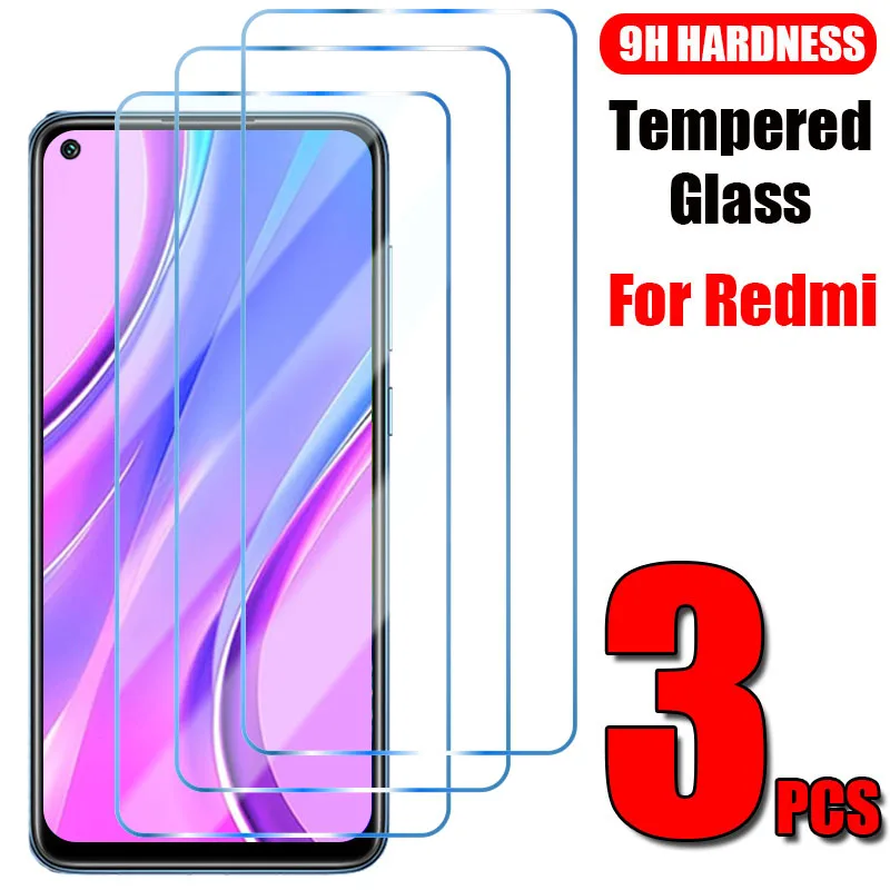 Защитное стекло для Redmi Note 10 Pro Max 10S 9 5G 4G 9S 8 8T 7 9C 6 5A 5 Plus 4A 4X 3 шт. | Мобильные телефоны