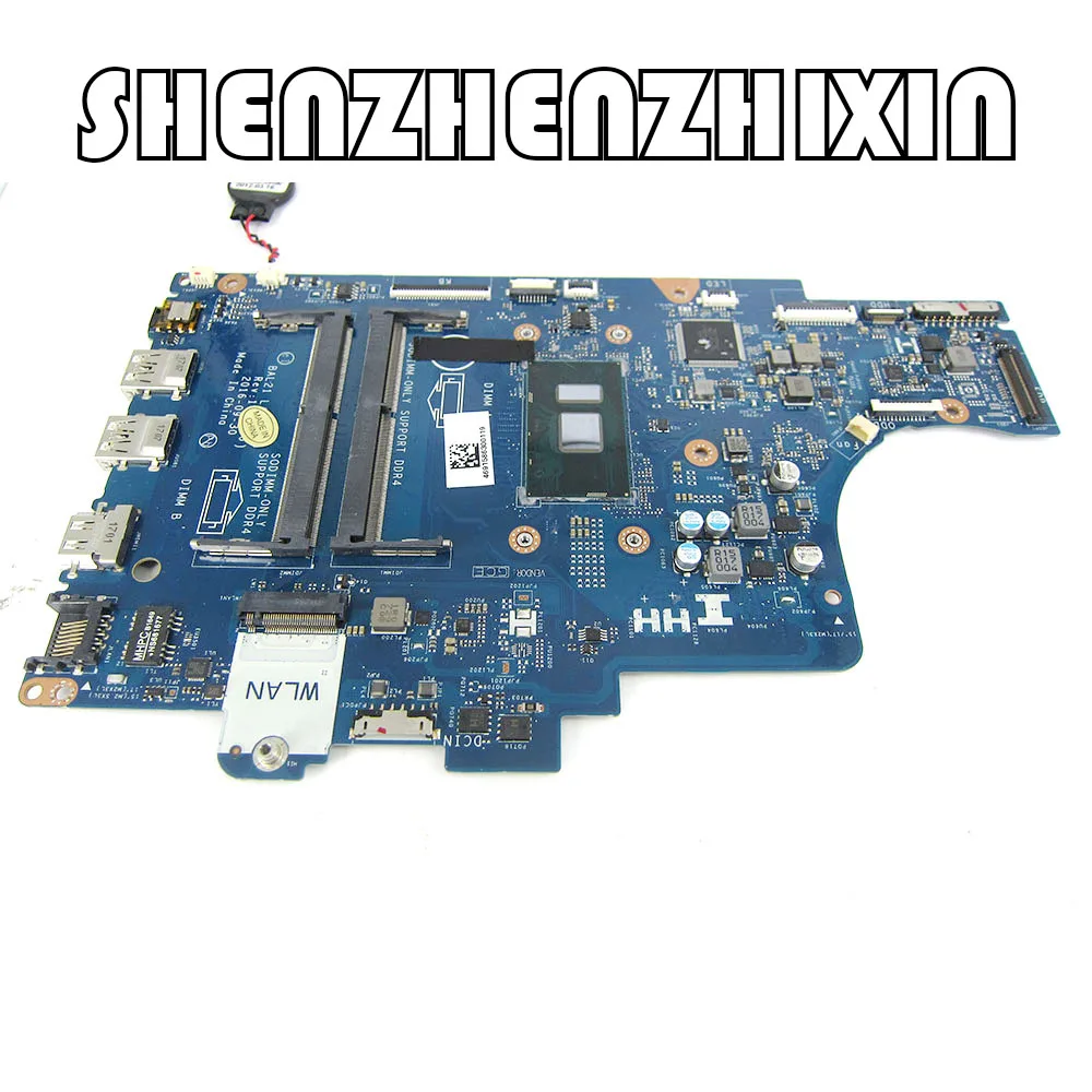 Yourui для DELL Inspiron 15 5567 5767 материнская плата портативного компьютера с SR2ZV i7-7500U DDR4