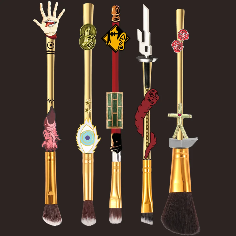 

New Anime Jujutsu Kaisen Itadori Yuji Gojo Satoru Cosplay Props Makeup Brushes Women Girls Cosmetic Brush Gifts Suit