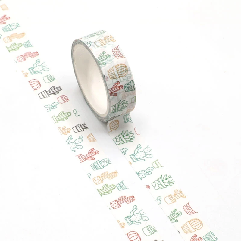 Новинка 1 шт. милая васи лента с рисунком кактуса инструмент для скрапбукинга