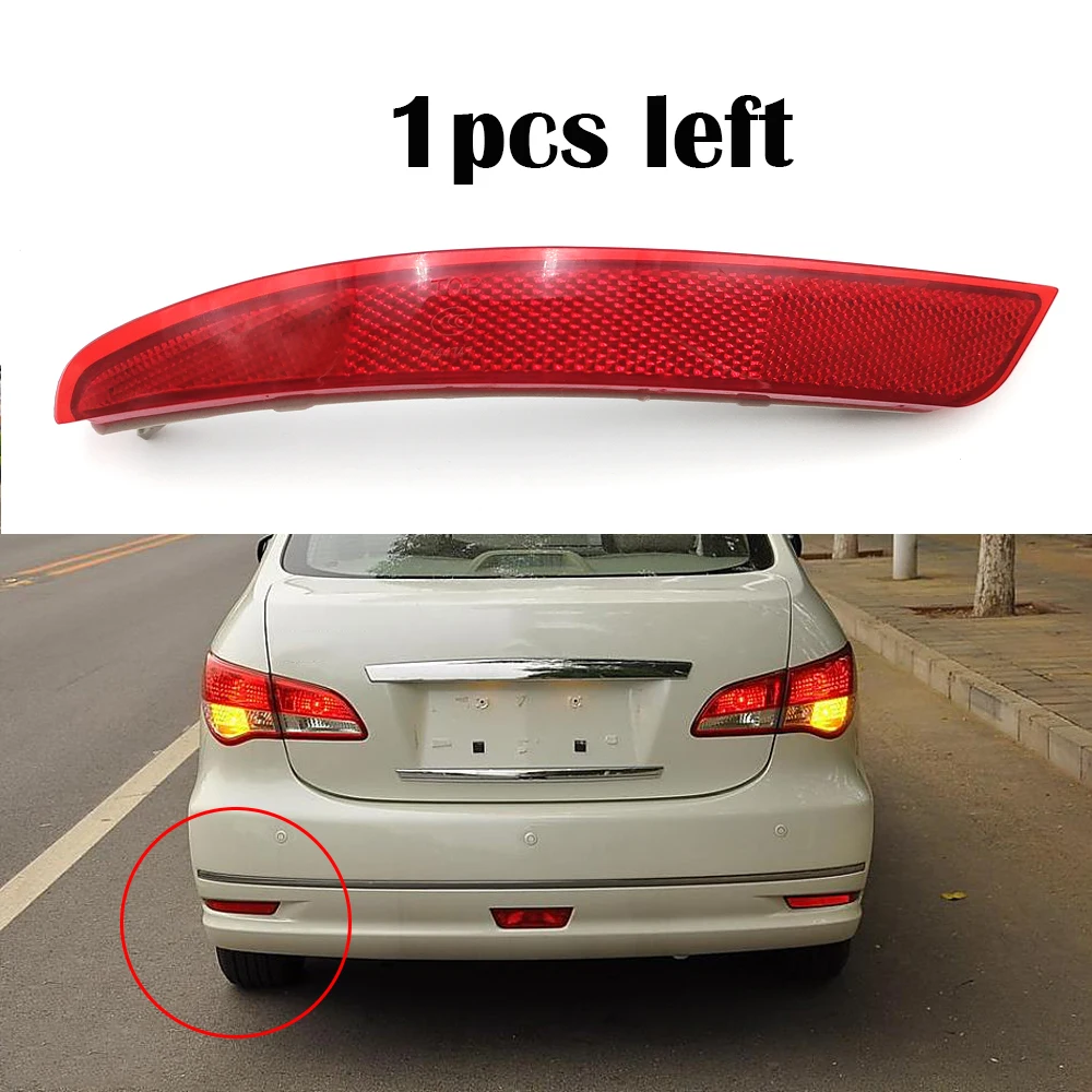 

Оригинальный Автомобильный отражатель заднего бампера для Nissan Bluebird Sylphy G11 2006 2007 2008 2009 2010 2011 2012 G11 для Almera G11