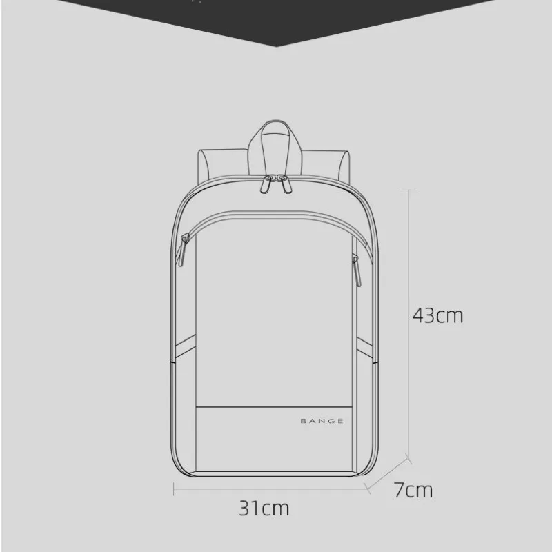 

Thin Men's Backpack Ultra-Thin Ultra-Light Laptop Backpack for 14-Inch Stylish Office Waterproof Men's Business Backpacks 2020