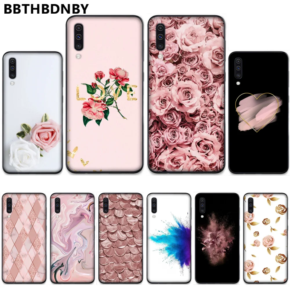 Мраморный Золотой Розовый Блестящий розовый роскошный черный чехол для телефона