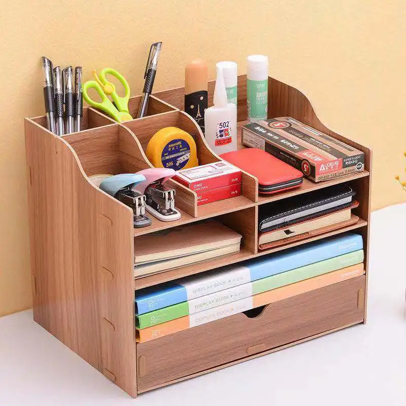 4 ярусный деревянный Настольный держатель для документов А4 стойка файлов с