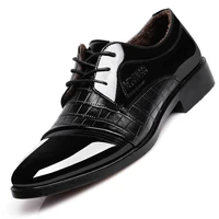 mans leather platform casual dress shoes 2020 trend autumn fashion vintage luxury brand plus size party non slip business shoe