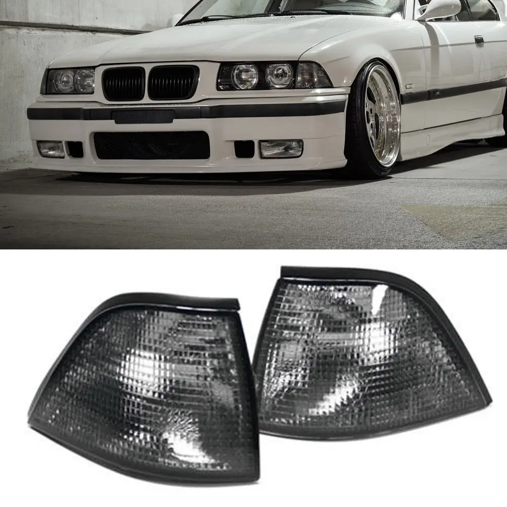 For 92-1998 BMW E36 3-SERIES 2DR COUPE/CONVERTIBLE EURO Corner Smoke Lens Light