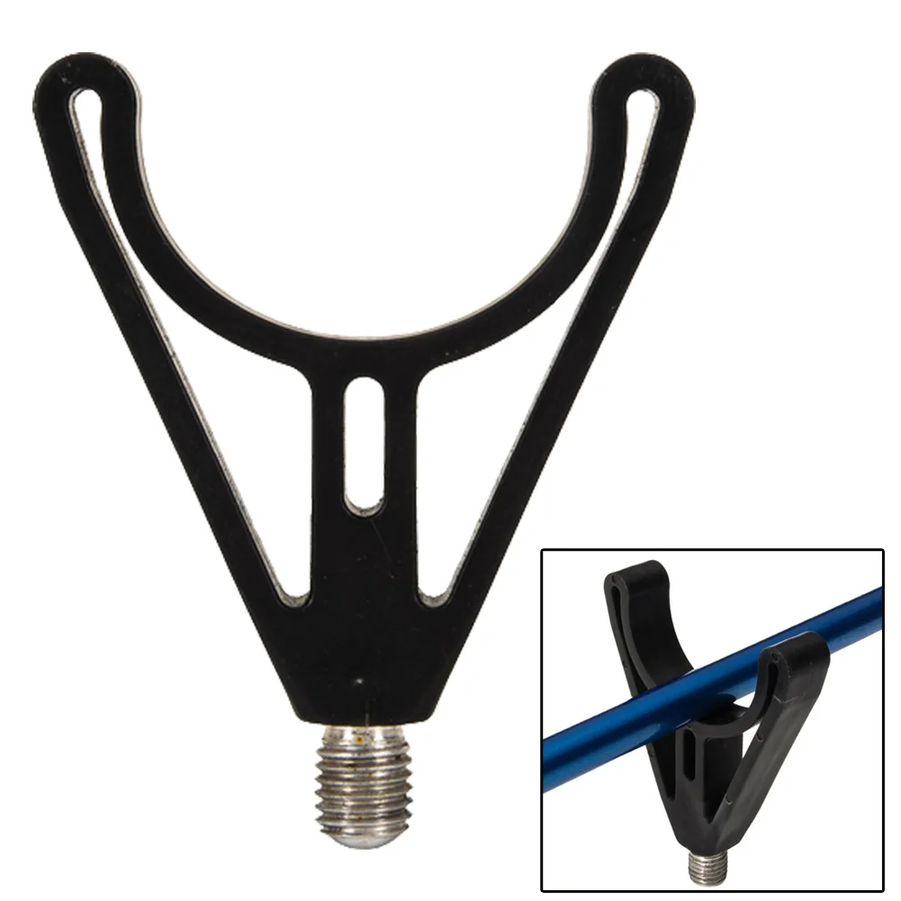 

Black Fishing Rod Holder Mount Tackle Gripper Rest Thread Rod Rest Butt Tool Carp Fishing Rod Rest Head Gripper Tackle Accessory
