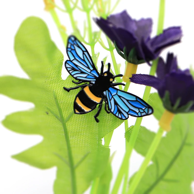 

SP824 Cute Insect Cartoon Enamel Pin Badge Brooch Custom Lapel Pin Shirt Bag Jewelry Gift for Kids