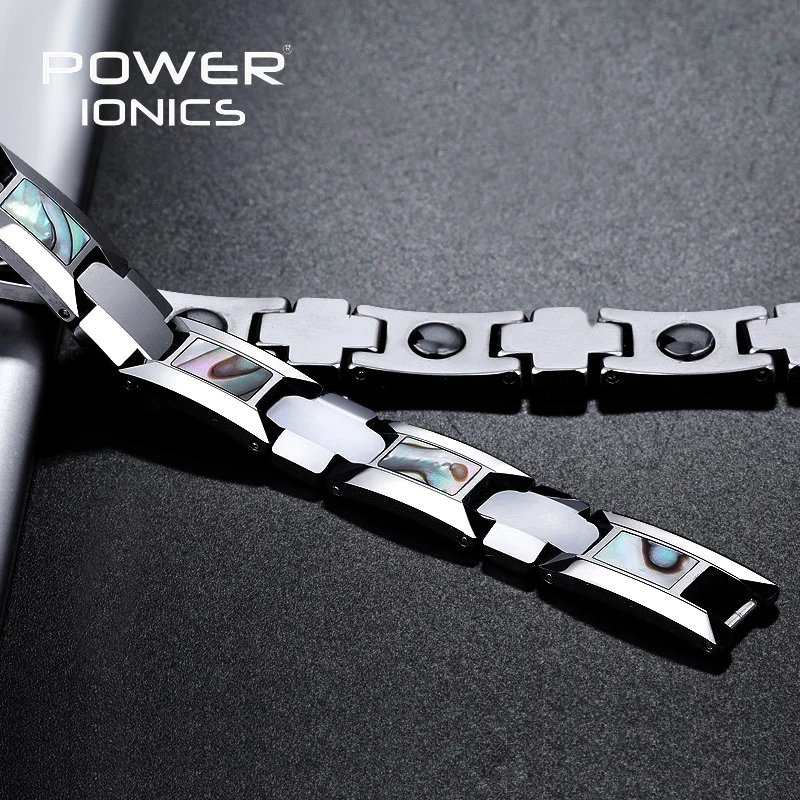 Магнитный браслет Power Ionics для мужчин и женщин Роскошные браслеты из вольфрамовой