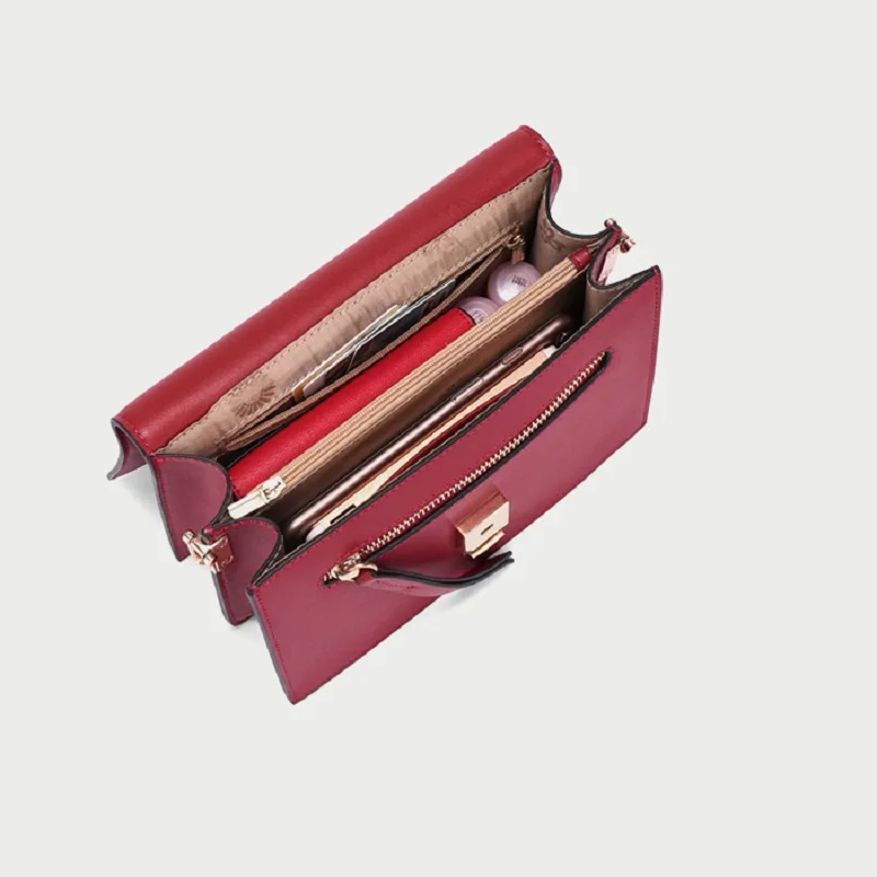 

LBBFS Purses and Handbags Luxury Designer Genuine Leather Shoulder Bag High Quality Crossbody Bags for Women Large Clutch Bag