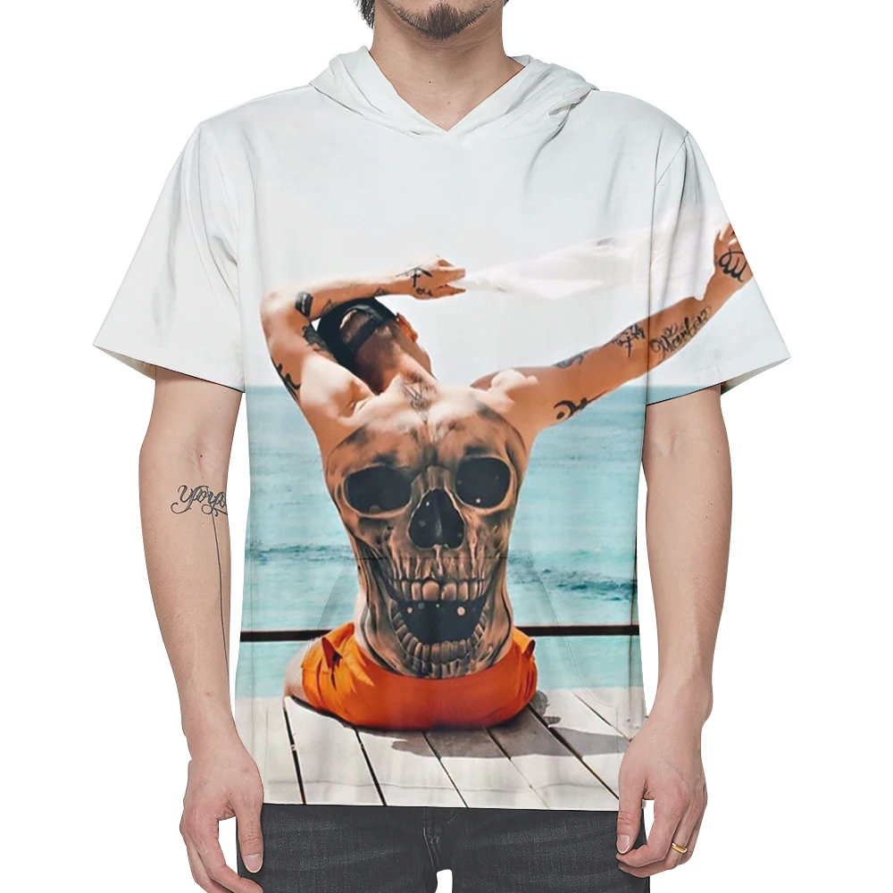 

2021 New Williwhey 3D Print Hoodies Men/Women Short Sleeve Hooded Sweatshirt