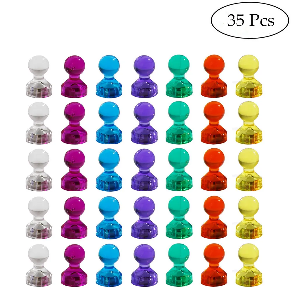 35 шт нажимных магнитов Thumbtacks сильные неодимовые магниты конусы для досок офиса