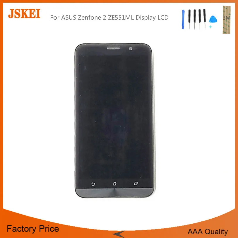 100% протестированный для ASUS Zenfone 2 ZE551ML Дисплей LCD сенсорный экран дигитайзер