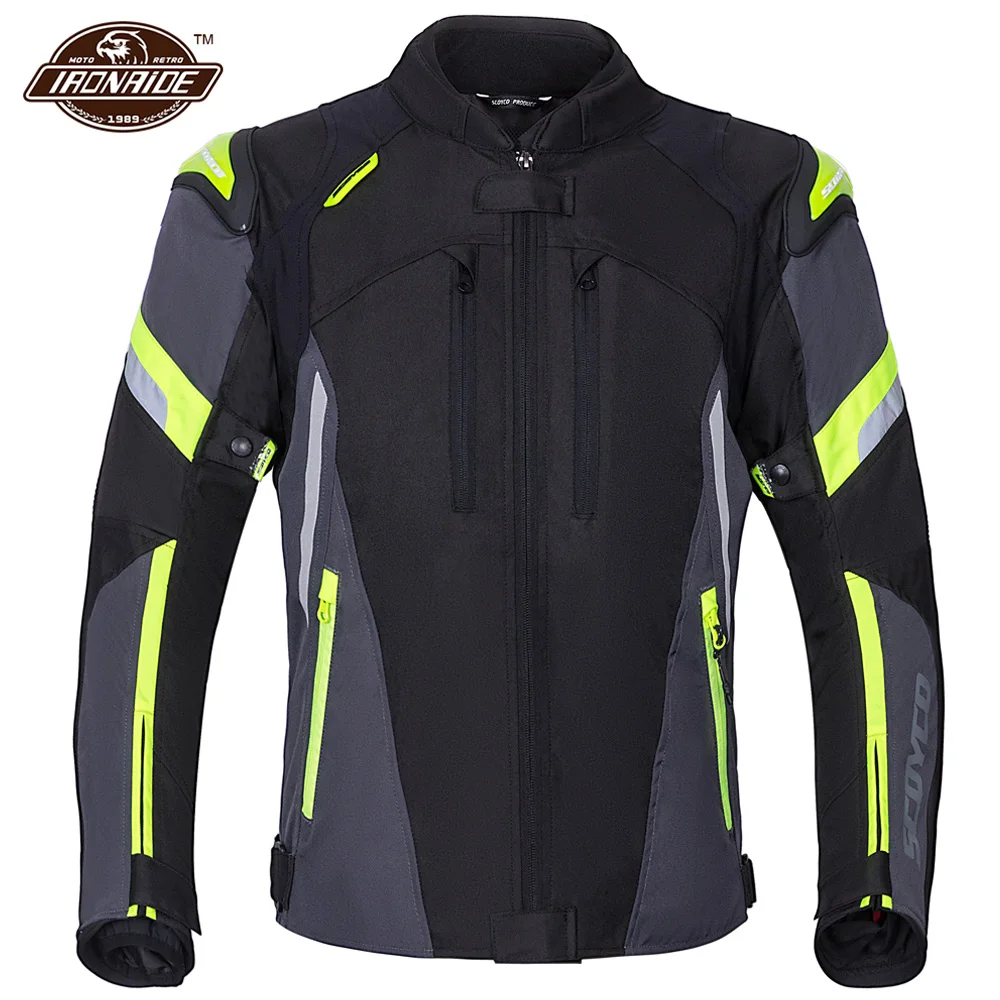 

SCOYCO Motorcycle Jacket Wearable Motocross Jacket Men Chaqueta Moto CE Protection Moto Jacket With Removeable Linner