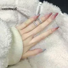 24 шт., съемные патчи для ногтей с длинным покрытием