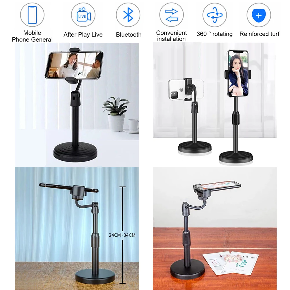 mini lightweight tripod for phone portable adjustablestand selfie stick universal mobile phone holder clip smartphone tripod free global shipping