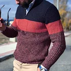 Мужской вязаный свитер 2022, весенний теплый пуловер с V-образным вырезом, джемпер с длинным рукавом, Повседневная Свободная мужская осенне-зимняя трикотажная одежда, топы оверсайз