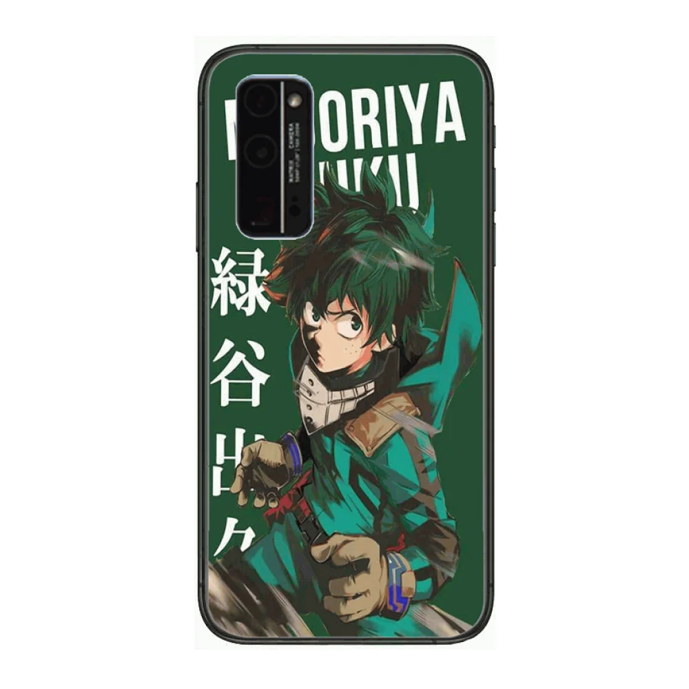 

Hero College Anime Phone Case Hull For Huawei Honor 8 9 10 20 30 A S Lite Pro 5g i Black Back Soft Cell Cover Pretty