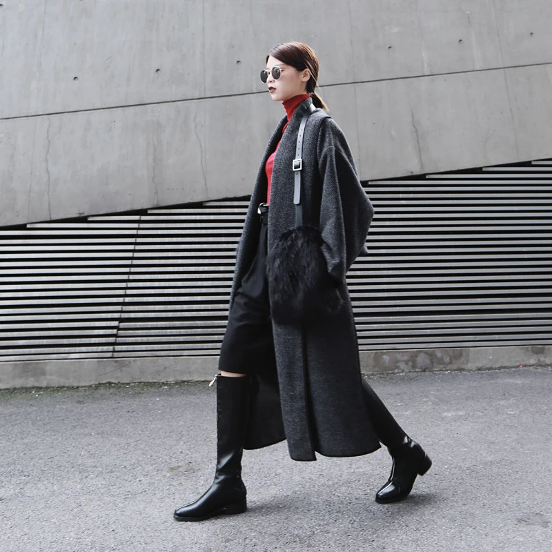 CHICEVER корейские шикарные стильные меховые женские перчатки теплые зимние