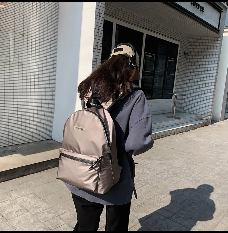 

WZ1417 Korean casual simple travel backpack ins fashion tide brand high school college student campus schoolbag