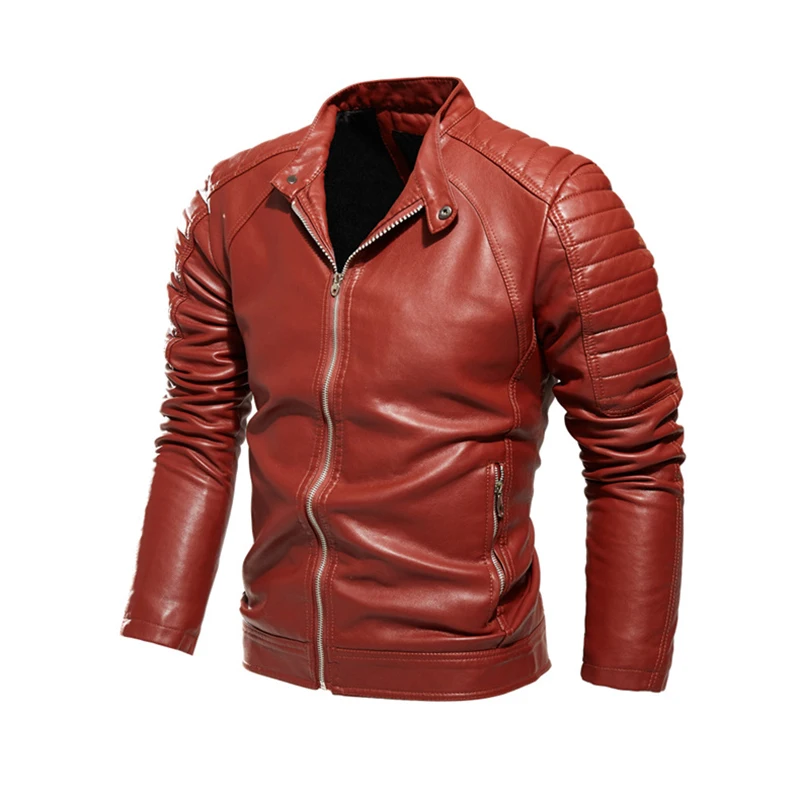 

Men Leather Suede Jacket Autumn Casual Motorcycle Leather Jackets Man Outerwear High quality Faux Leather Jacket Zipper Clothing