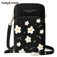 fashion floral pattern mini shoulder bags women soft pu leather crossbody phone bags ladies high quality small handbags female