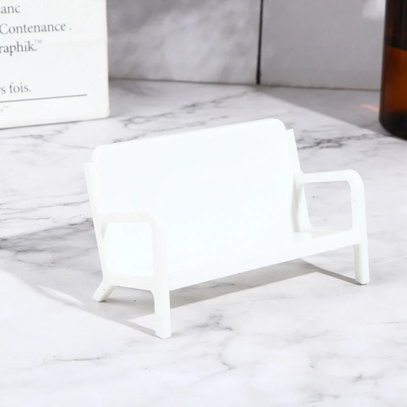 

Bench Figure Business Card Case Sofa Shaped Calling Card Holder Desk Ornament