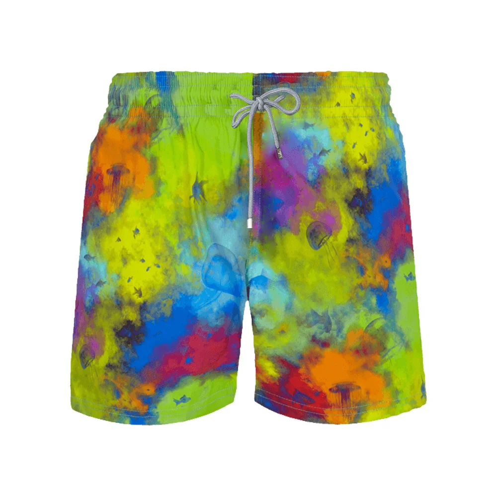 

Мужские пляжные шорты-бермуды с принтом в виде черепашек