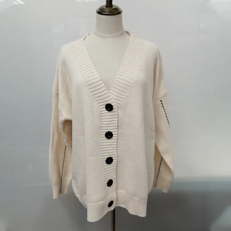 Женский трикотажный свитер верхняя одежда большого размера в Корейском стиле