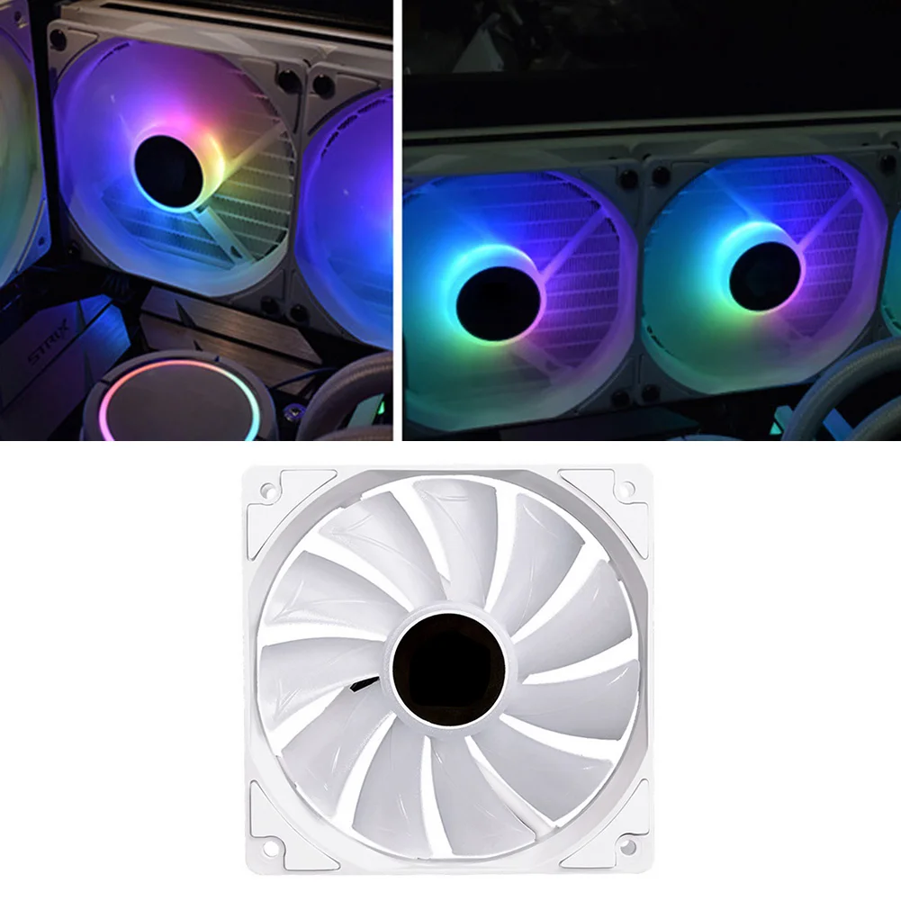 Вентилятор для процессора argho 12 см бесшумный радиатор с цветным освещением ID