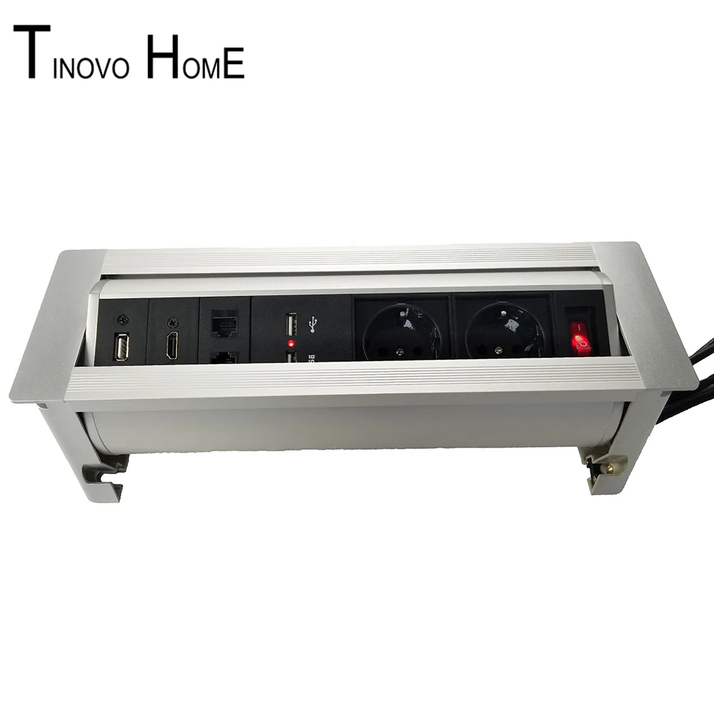 High-end desktop socket / manual flip conference multimedia USB CAT 5E charging outlet /MT-02 | Электроника