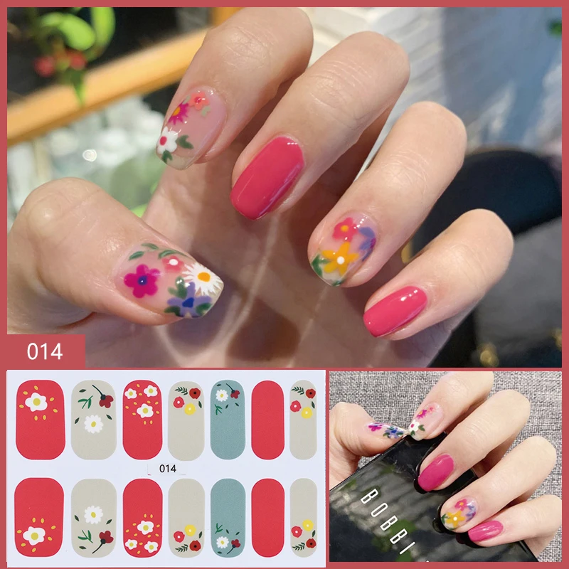 

HNUIX 1pcs Nail charm sticker Glitter Shiny Manicure Decoracion Designed Nail Art Stickers Decoration Nail Accessories