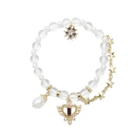white crystal pearl glass love heart star zircon bracelet %d0%b1%d1%80%d0%b0%d1%81%d0%bb%d0%b5%d1%82%d1%8b %d0%bd%d0%b0 %d1%80%d1%83%d0%ba%d1%83 bracelet femme bracelet for women jewelry accessories