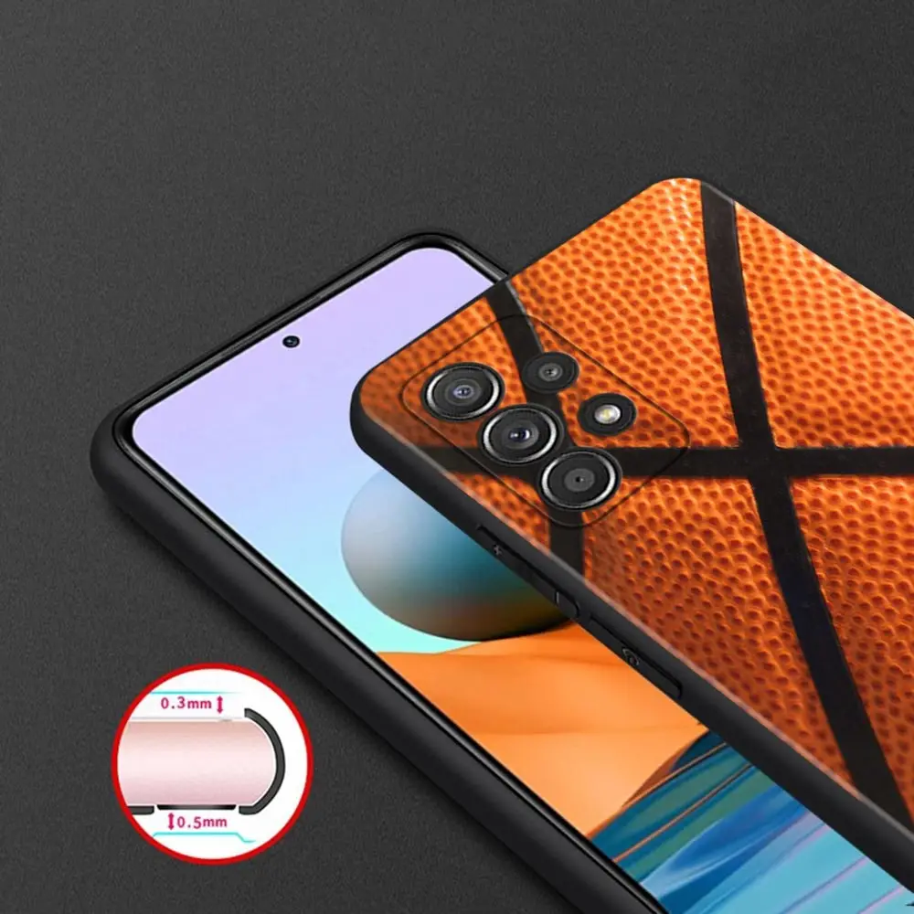 Basketball Basket Cover For Samsung Galaxy A51 A71 A41 A31 A11 A01 A72 A52 A42 A32 A22 A21s A02s A12 A02 Black Shell Capa Case