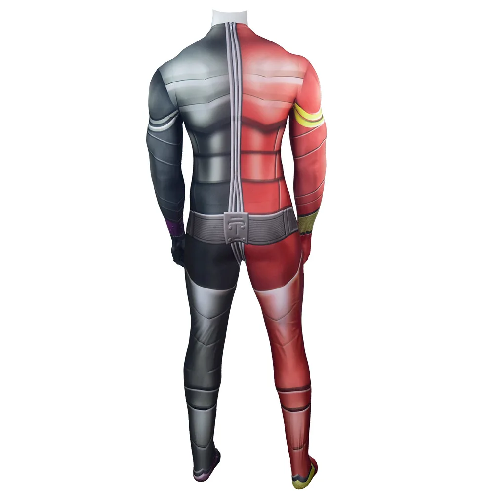 

Anime Kamen Rider Double HeatJoker Cosplay Costume Tight Jumpsuit Adult Child Man Woman Masquerade Performance Clothing