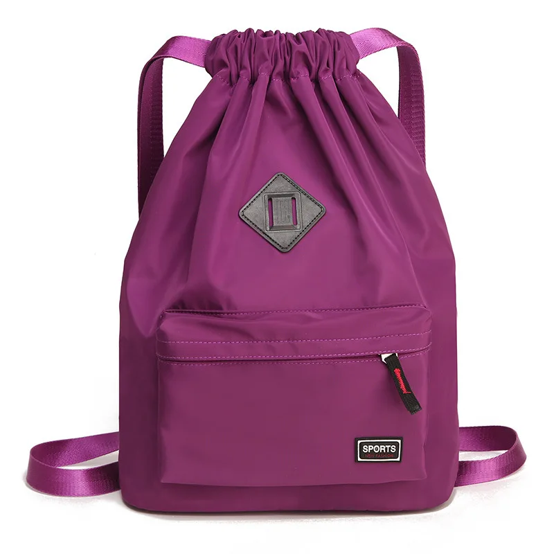 

2020 New Drawstring Bag Travel Backpack Women's Waterproof Nylon Drawstring Backpack Folding Large Capacity Buggy Bag