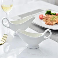 100 to 300ml solid color chinese ceramic gravy boat white porcelain sauce dish sauce cup gravy bowl tableware