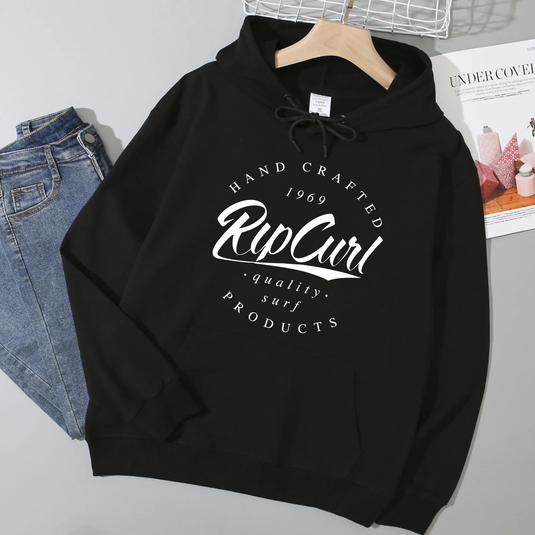 

Men/women Hip Hop Fashion Long Sleeve Oversize RIP Hoodies CURL Unisex Anime Clothes Kawaii Harajuku Sweatshirt Vintage