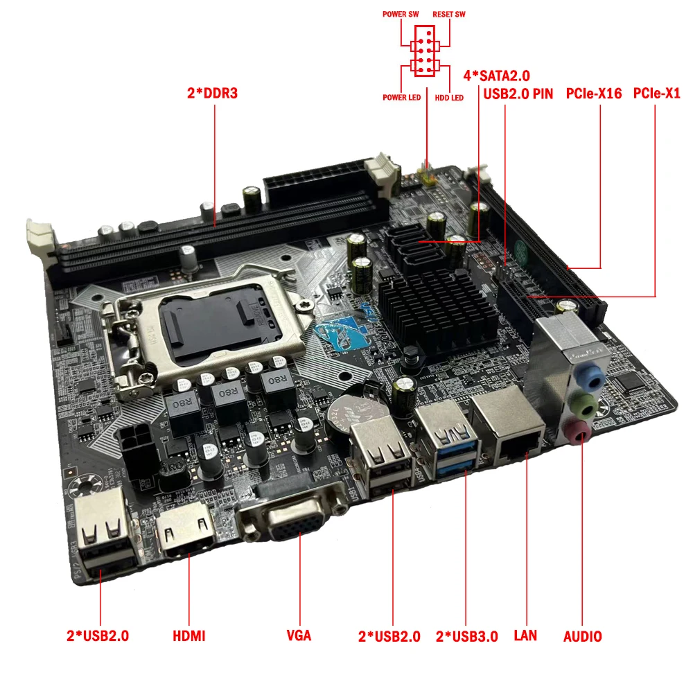 Новая материнская плата LGA 1150 H81 для Intel Core i7 / i5 i3 Pentium Celeron 3rd 4th LGA1150 DDR3 M-ATX USB 3 0 HDMI |