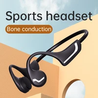 for sony xiaomi huawei wireless bluetooth 5 0 headphone bone conduction headset waterproof dual stereo speaker with music mic