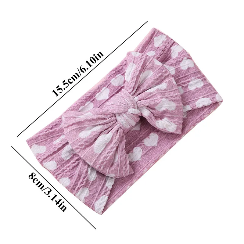 

Soft Hairband Nylon Baby Girls Floral Printing Headwrap Braid Children High Elastic Turban Cable Infant Hair Accessories