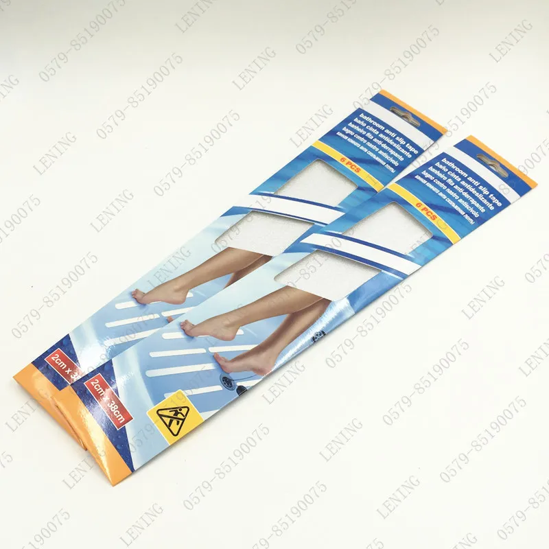 Противоскользящий коврик для ванной 6 шт. 38x2 см Нескользящие полоски душа