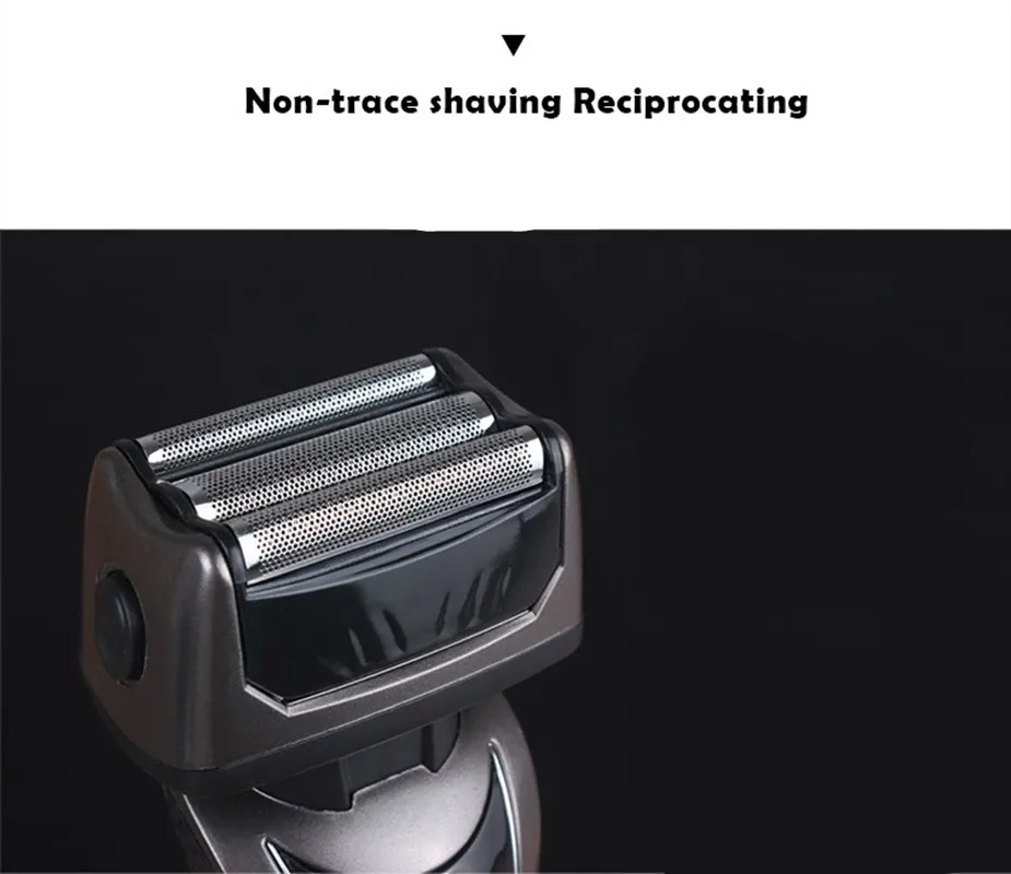 Бритва Мужская аккумуляторная с 4 лезвиями и ЖК дисплеем|Электробритвы| |