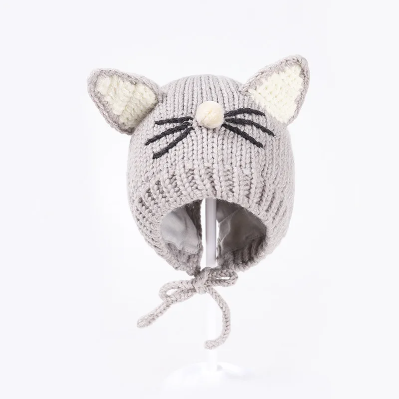 

Baby hat Autumn and winter children's handmade woolen hat knitted hat cute