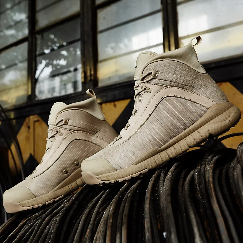 Летние сверхлегкие сетчатые дышащие ботильоны из коровьей кожи для пустыни