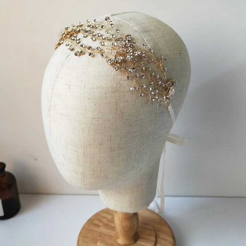 Аксессуары для волос свадебная диадема из кристаллов повязки на голову