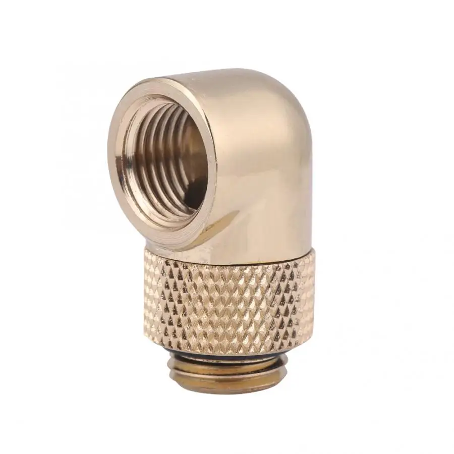 Трубка для компьютера водяного охлаждения G1/4 нитки 90 Локоть разъем 360 вращения