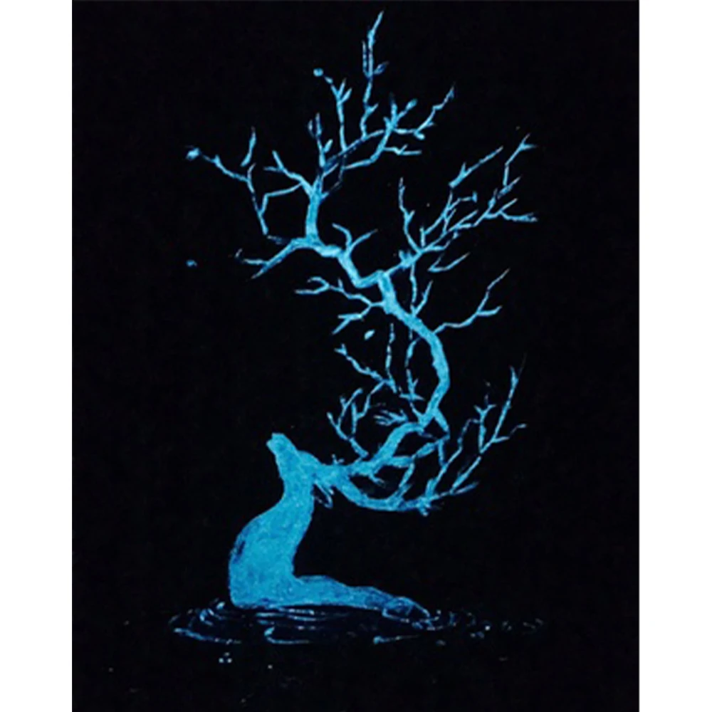 Флуоресцентная краска для украшения ногтей бирюза светится в темноте 20 г| |